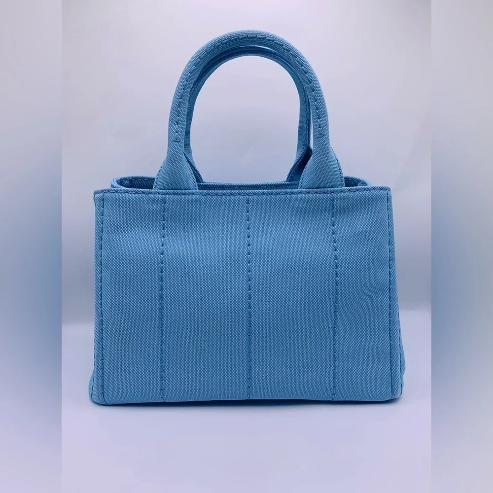 Prada Canapa Logo Tote - Beautiful Blue 🩵